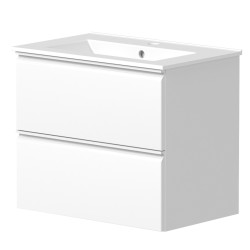 Vannas istabas skapītis ar izlietni Raguvos Baldai COSMOS 61cm, balts matēts