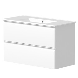 Vannas istabas skapītis ar izlietni Raguvos Baldai COSMOS 81cm, balts matēts