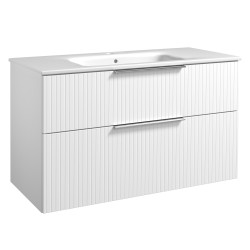 Vannas istabas mēbeļu komplekts RB G-LINE 100cm, balts matēts