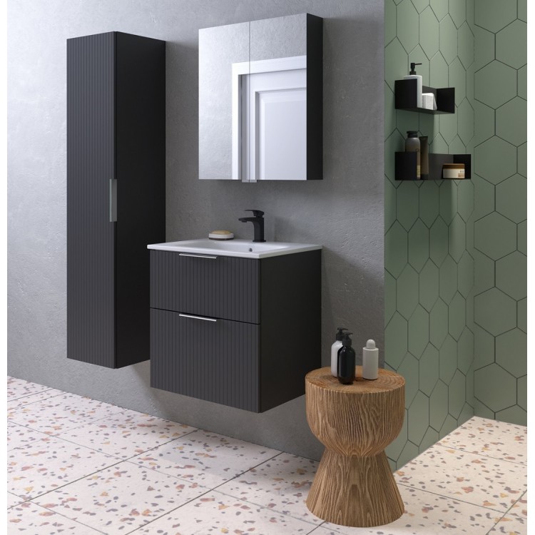 Vannas istabas mēbeļu komplekts RB G-LINE 60cm, grafīts matēts