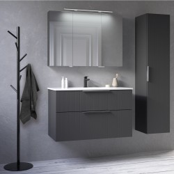 Vannas istabas mēbeļu komplekts RB G-LINE 100cm, grafīts matēts