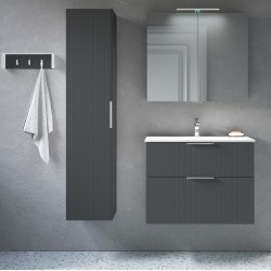 Vannas istabas mēbeļu komplekts RB G-LINE 80cm, grafīts matēts