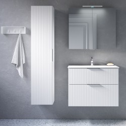 Vannas istabas mēbeļu komplekts RB G-LINE 80cm, balts matēts