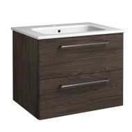 Vannas istabas skapītis ar izlietni RB JOY 60cm, brūns ozols