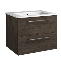 Vannas istabas skapītis ar izlietni RB JOY 60cm, brūns ozols