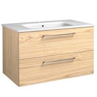 Vannas istabas skapītis ar izlietni Raguvos Baldai JOY 81cm, gaišs ozols