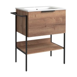 Vannas istabas skapītis ar izlietni RB MONO 61cm, tobacco