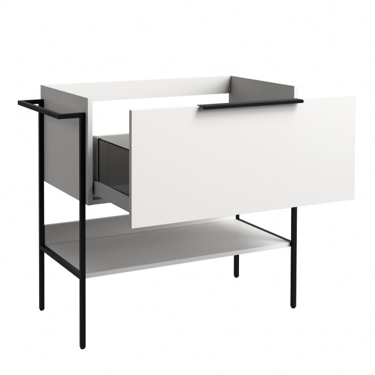 Vannas istabas skapītis ar izlietni RB MONO 81cm, balts matēts