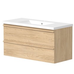 Vannas istabas skapītis ar izlietni RB ONLY 101 cm, gaišs ozols