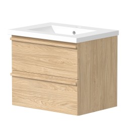 Vannas istabas skapītis ar izlietni RB ONLY 61 cm, gaišs ozols