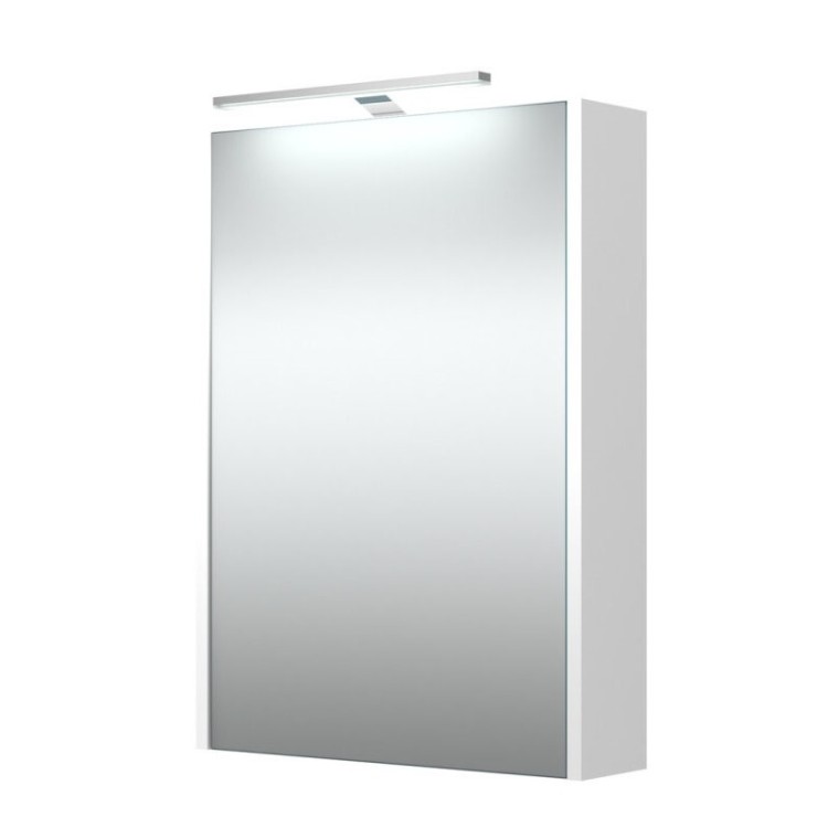 Vannas istabas skapītis ar spoguli un LED apgaismojumu Raguvos Baldai 48.2 cm, 1402211