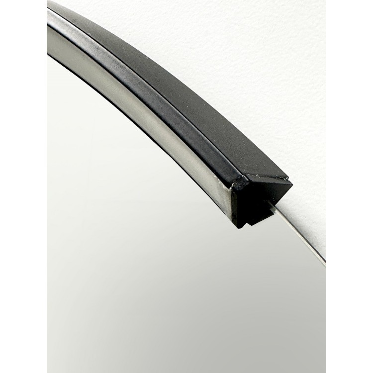 Spogulis ar LED apgaismojumu RB ECO ROUND MOON 80cm, melns