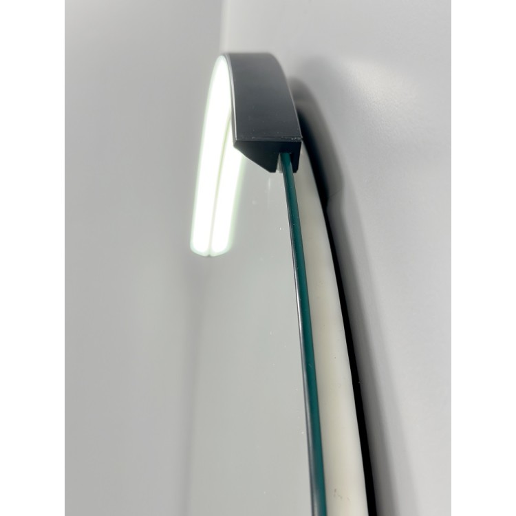 Spogulis ar LED apgaismojumu RB ECO ROUND MOON 80cm, melns