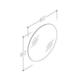Spogulis RB ECO ROUNDS 60cm, 1020300