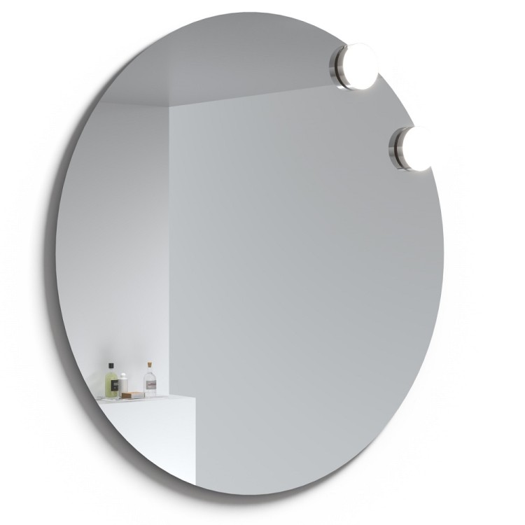 Spogulis ar diviem LED apgaismojumiem RB ECO Round SOLAR 100cm