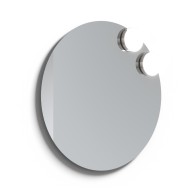 Spogulis ar diviem LED apgaismojumiem RB ECO Round SOLAR 60cm