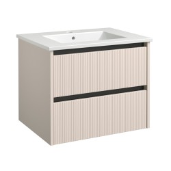 Vannas istabas mēbeļu komplekts RB URBAN 60cm, pelēks kašmirs/black aluminium