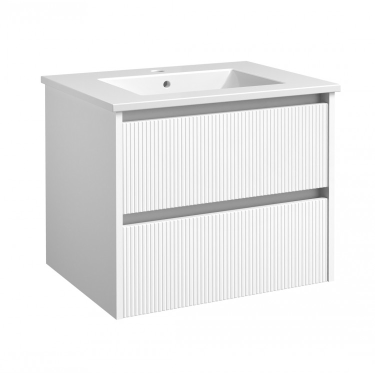 Vannas istabas mēbeļu komplekts RB URBAN 60cm, balts matēts