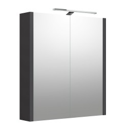 Vannas istabas skapītis ar spoguli un LED apgaismojumu RB URBAN 60 cm, 2002305