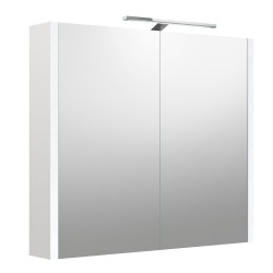 Vannas istabas skapītis ar spoguli un LED apgaismojumu RB URBAN 78 cm, 2002512