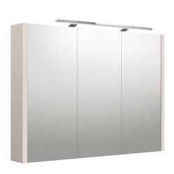 Vannas istabas skapītis ar spoguli un LED apgaismojumu RB URBAN 98 cm, 2002706
