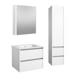 Vannas istabas mēbeļu komplekts RB URBAN 60cm, balts matēts