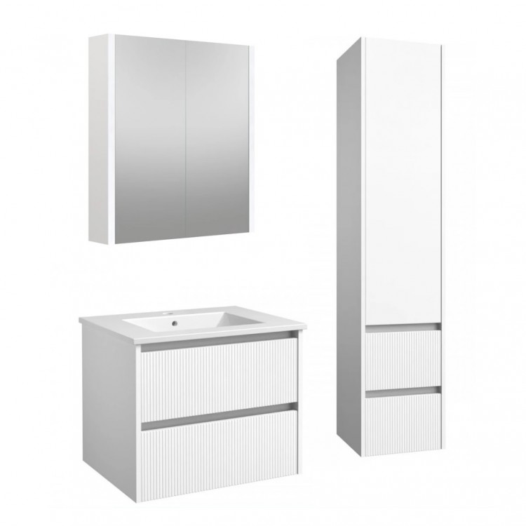 Vannas istabas mēbeļu komplekts RB URBAN 60cm, balts matēts