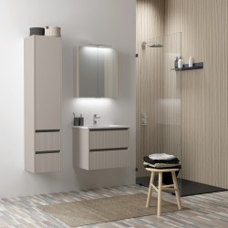 Vannas istabas mēbeļu komplekts RB URBAN 60cm, pelēks kašmirs/black aluminium