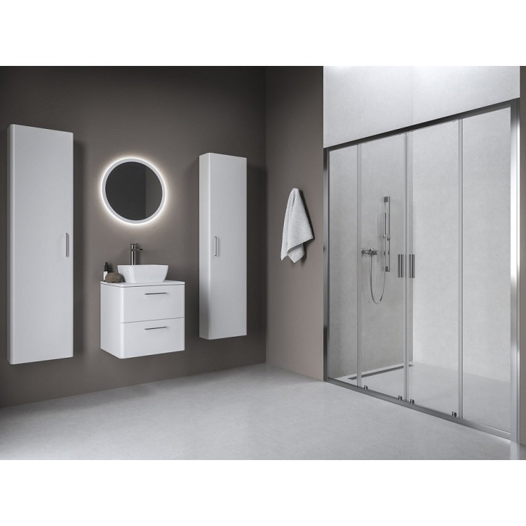 Dušas durvis bīdāmās Ravak Blix II NBLDP4 150cm, hroms