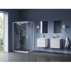 Dušas stūris taisnstūra RAVAK Blix II NBLRV2K 80x110cm, balts matēts