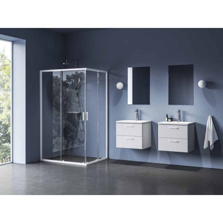 Dušas stūris taisnstūra RAVAK Blix II NBLRV2K 90x120cm, balts matēts