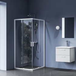 Dušas stūris kvadrātveida RAVAK Blix II NBLRV2 80x80cm, balts