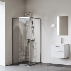 Dušas stūris kvadrātveida RAVAK Blix II NBLRV2 80x80cm, hroms