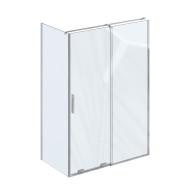 Dušas stūris taisnstūra Ravak Roll RODP2+ROPS 110x90cm, hroms
