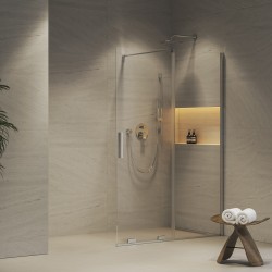 Dušas siena ar bīdāmām durvīm Ravak Walk-In Roll ROWI-100 100x195 cm, hroms