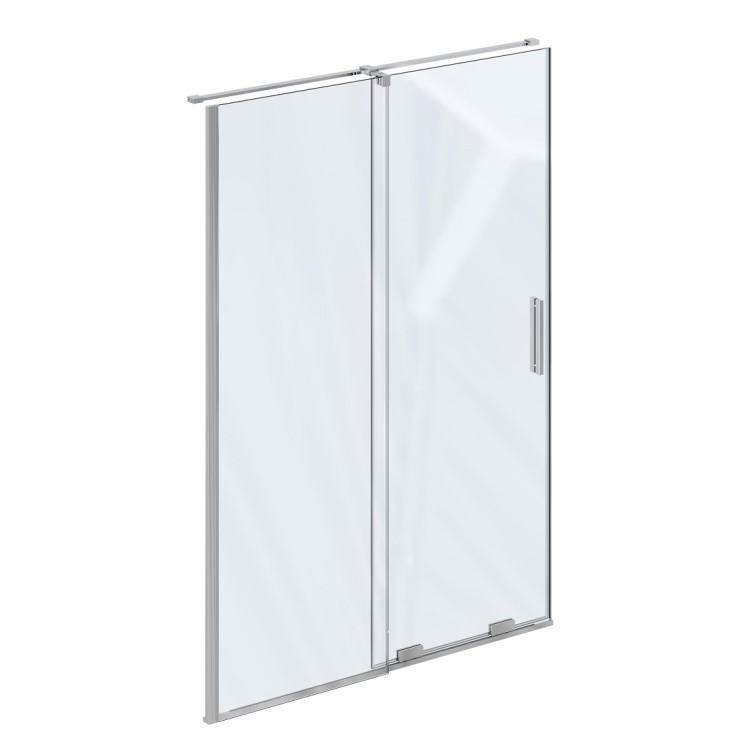 Dušas durvis RAVAK Roll RODP2-120 120cm, hroms/caurspīdīgs