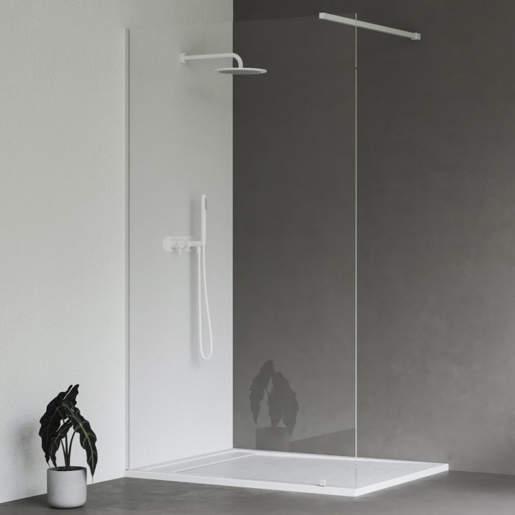 Dušas siena RAVAK Walk In Wall 80x200cm komplekts, balts