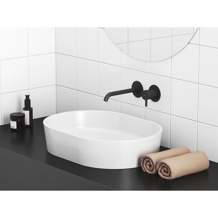 Iebuvējams izlietnes maisītājs Ravak ESPIRIT ES 019.20BLM, melns matēts