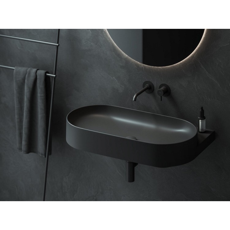 Iebuvējams izlietnes maisītājs Ravak ESPIRIT ES 019.20BLM, melns matēts