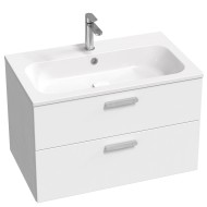 Vannas istabas skapītis izlietnei RAVAK SD 800 Chrome II, balts/hroms