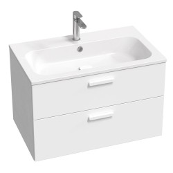 Vannas istabas skapītis izlietnei RAVAK SD 800 Chrome II, balts/balts