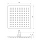 Dušas galva RAVAK Square 25x25cm 986.00CR, X070520
