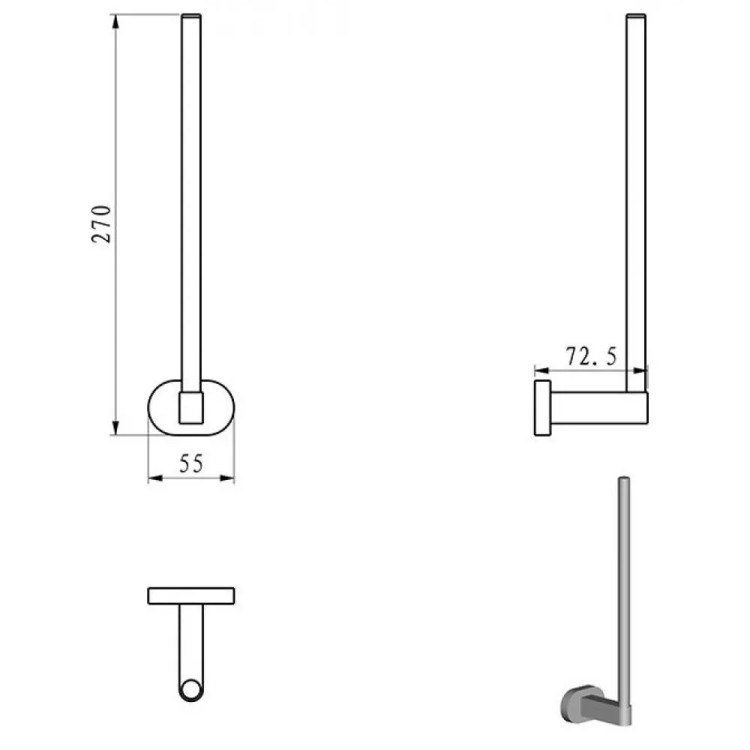 Aksesuāru komplekts RAVAK Chrome, hroms Set-26
