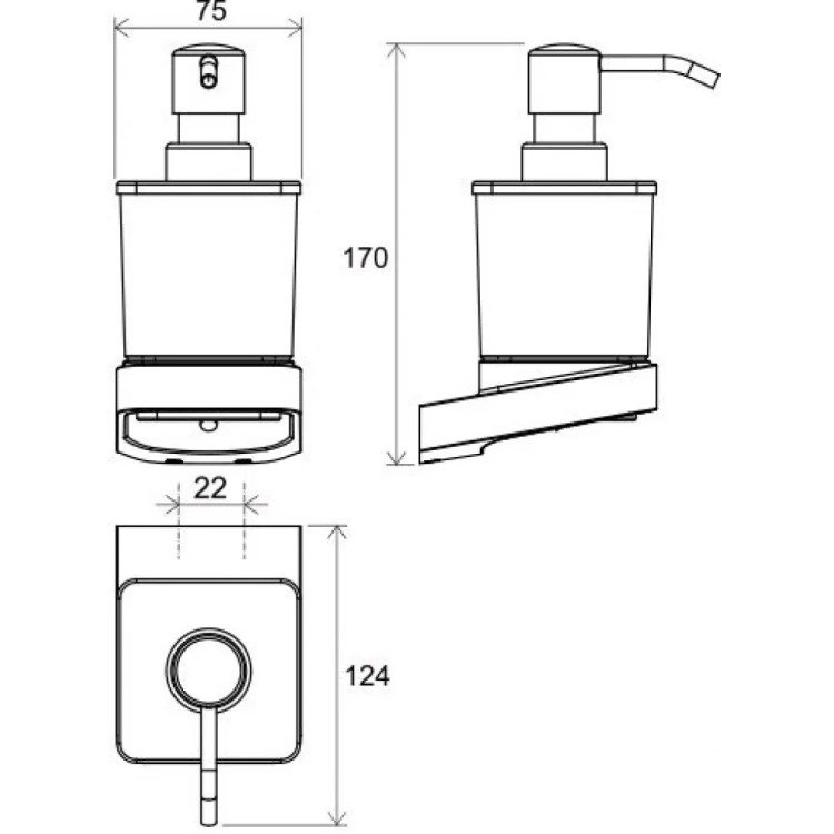 Aksesuāru komplekts RAVAK 10°, hroms Set-20