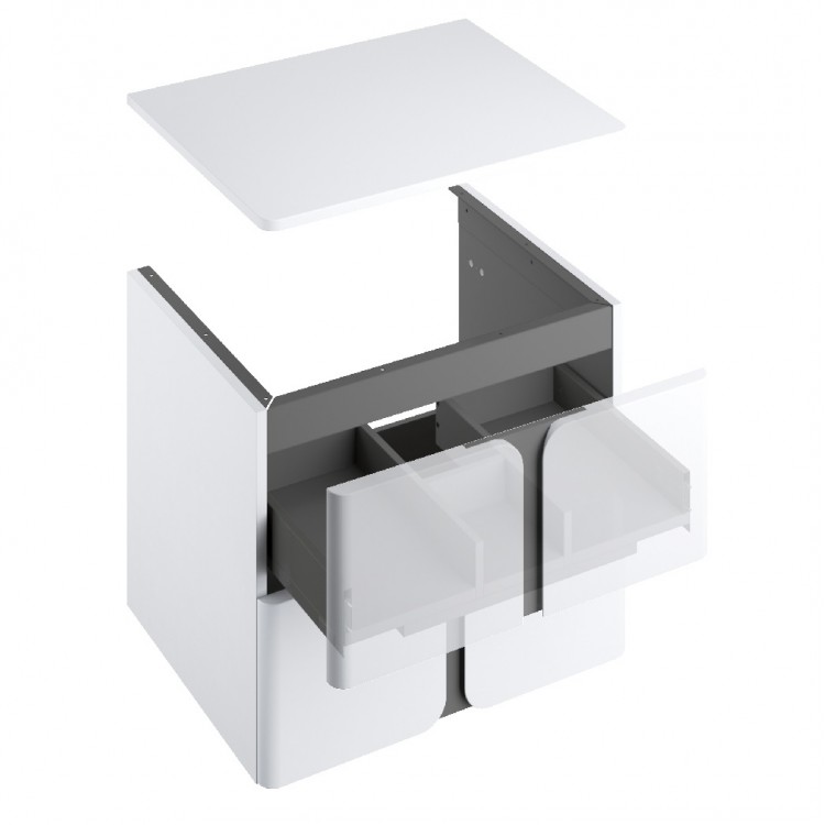 Darba virsma no impregnētās plāksnes MFPB Ravak Balance 1200 120cm, balta