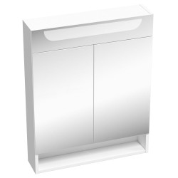 Vannas istabas skapītis ar spoguli un LED apgaismojumu Ravak MC Classic 60 cm, balts