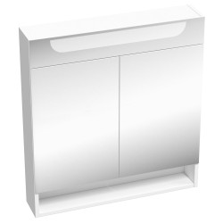 Vannas istabas skapītis ar spoguli un LED apgaismojumu Ravak MC Classic 70 cm, balts