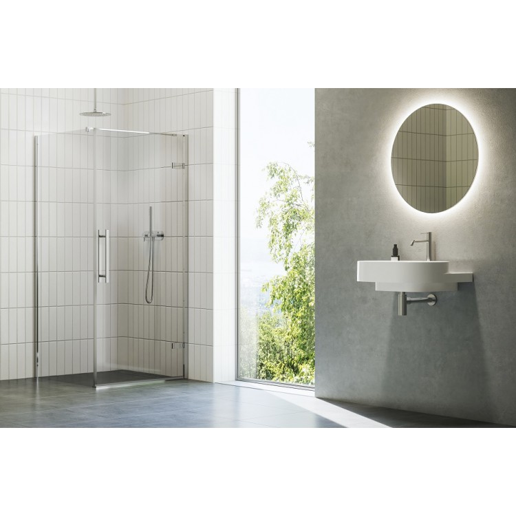 Dušas stūra komplekts kvadrātveida RAVAK COOL COSD1+COPS 90x90 cm, hroms