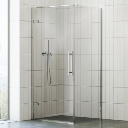 Dušas stūra komplekts kvadrātveida RAVAK COOL COSD1+COPS 90x90 cm, hroms