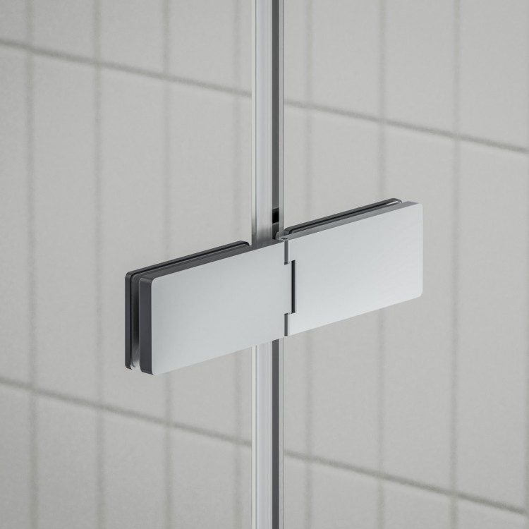 Dušas stūra komplekts kvadrātveida RAVAK COOL COSD1+COPS 90x90 cm, hroms